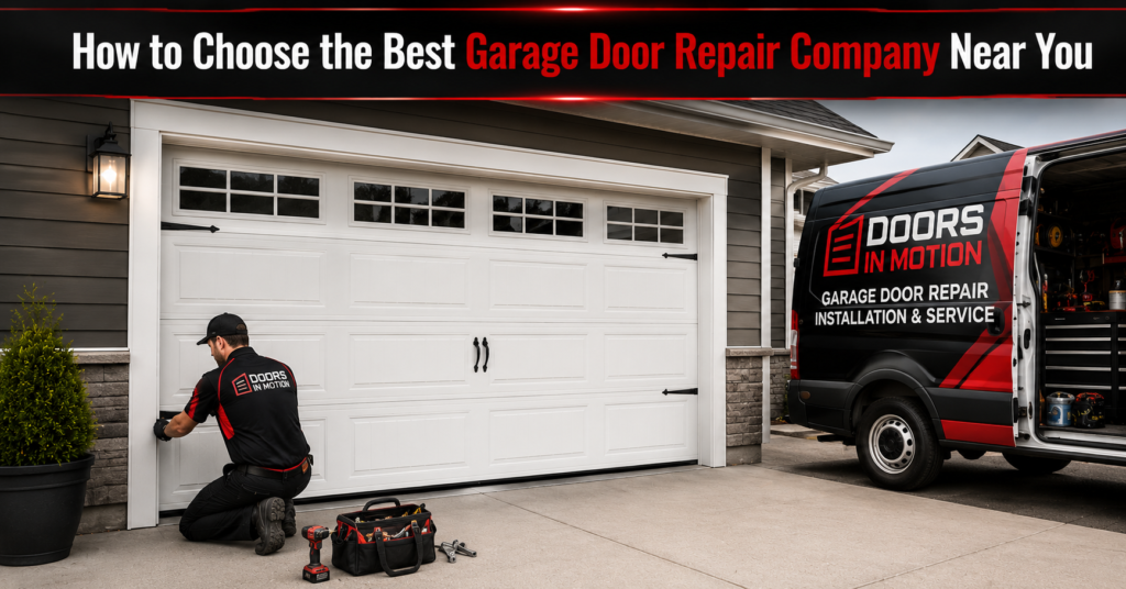 choose a garage door repair company near you