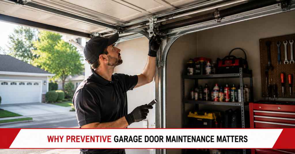 Preventive garage door maintenance