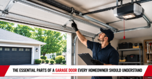 Garage door opener showing signs of strain