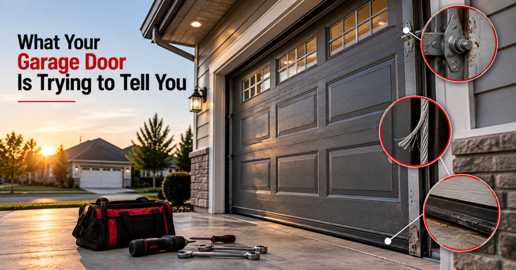 garage door warning signs