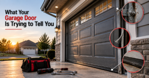 garage door warning signs