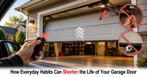 everyday garage door wear habits