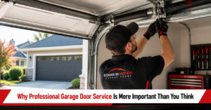 professional garage door service technician