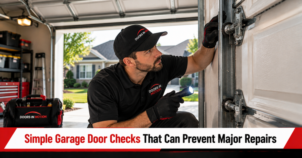 simple garage door checks homeowner